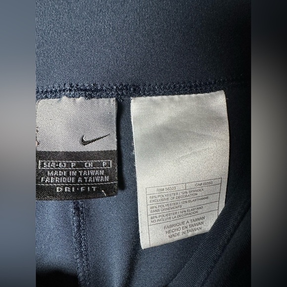 Nike Dri-FIT Wide Leg Pants Women’s Size S Navy Blue Athletic Training - Picture 5 of 6